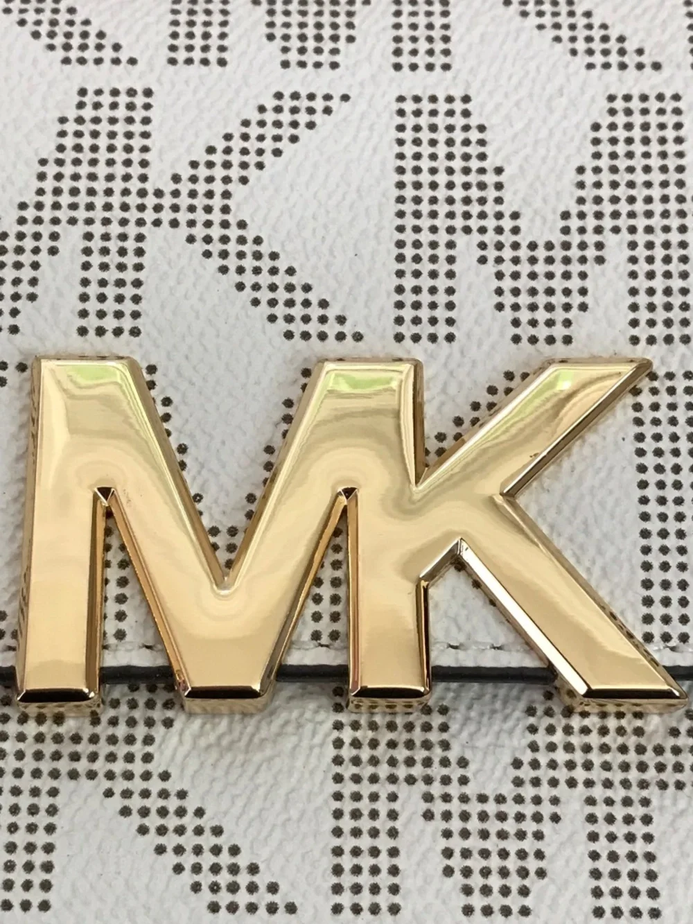 MICHAEL KORS Wallet White Brown